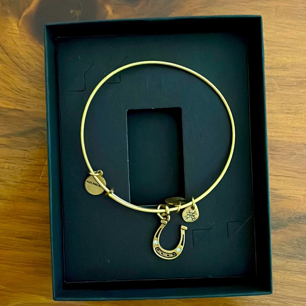 NWOT Alex and Ani horseshoe bracelet